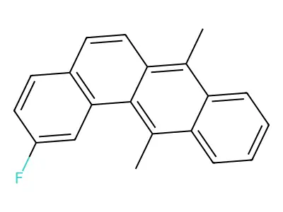 BENZ(a)ANTHRACENE, 7,12-DIMETHYL-2-FLUORO- structure