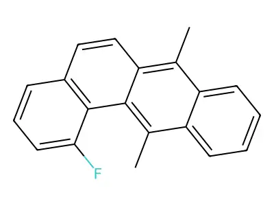 BENZ(a)ANTHRACENE, 7,12-DIMETHYL-1-FLUORO- structure