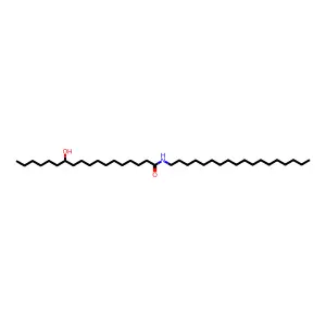 Octadecanamide, 12-hydroxy-N-octadecyl- structure