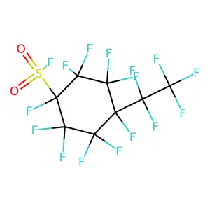 Cyclohexanesulfonyl fluoride, decafluoro(1,1,2,2,2-pentafluoroethyl)- structure