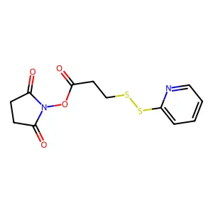 N-Succinimidyl 3-(2-pyridyldithio)propionate structure