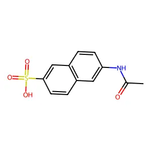 2-Naphthalenesulfonic acid, 6-(acetylamino)- structure