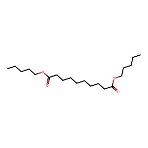 Dipentyl sebacate structure