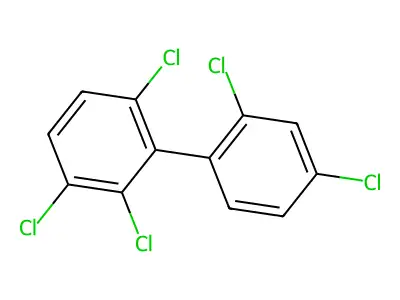 2,2',3,4',6-Pentachlorobiphenyl structure