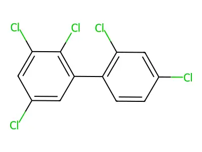 2,2',3,4',5-Pentachlorobiphenyl structure