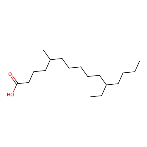 11-Ethyl-5-methylpentadecanoic acid structure