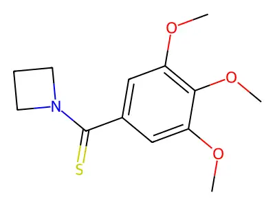 Azetidine, 1-(3,4,5-trimethoxythiobenzoyl)- structure