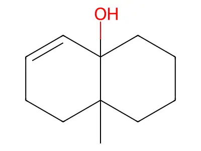 4a-(2H)-Naphthalenol, 1,3,4,7,8,8a-hexahydro-8a-methyl-, cis- structure