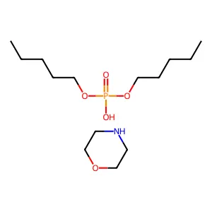 Phosphoric acid, dipentyl ester, compd. with morpholine (1:1) structure