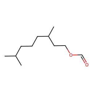 1-Octanol, 3,7-dimethyl-, 1-formate structure