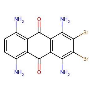 9,10-Anthracenedione, 1,4,5,8-tetraamino-ar,ar-dibromo- structure