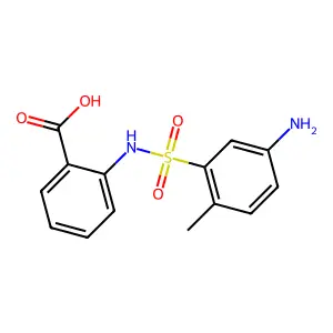 Benzoic acid, 2-(((5-amino-2-methylphenyl)sulfonyl)amino)- structure