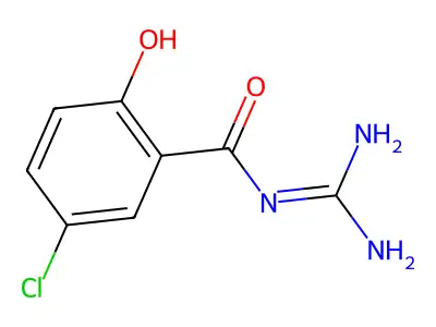 N-(5-Chloro-2-hydroxy-benzoyl)-guanidine structure