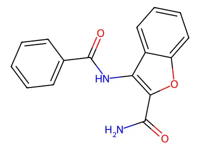 3-Benzamido-1-benzofuran-2-carboxamide structure