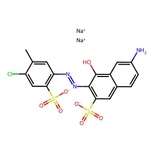 C17H14ClN3O7S2.2Na structure