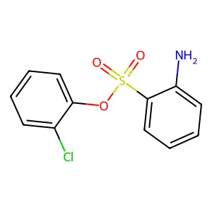 Benzenesulfonic acid, 2-amino-, 2-chlorophenyl ester structure