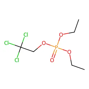 Phosphoric acid, diethyl 2,2,2-trichloroethyl ester structure