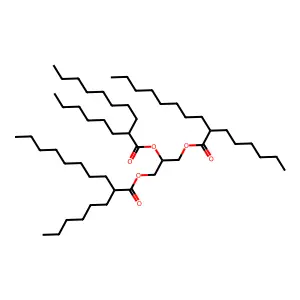 Decanoic acid, 2-hexyl-, 1,1',1''-(1,2,3-propanetriyl) ester structure