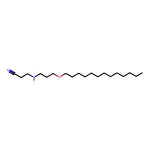 Propanenitrile, 3-[[3-(tridecyloxy)propyl]amino]- structure