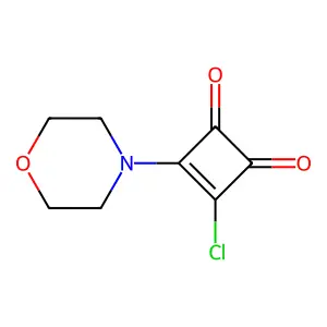 3-Cyclobutene-1,2-dione, 3-chloro-4-(4-morpholinyl)- structure