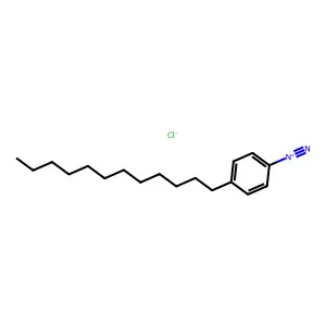 Benzenediazonium, 4-dodecyl-, chloride (1:1) structure
