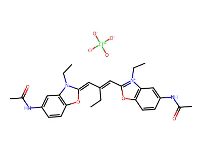 C27H31N4O4.ClO4 structure