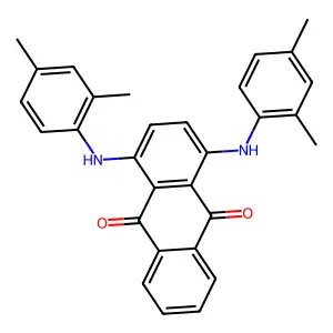 9,10-Anthracenedione, 1,4-bis((2,4-dimethylphenyl)amino)- structure