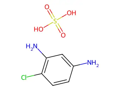 4-Chloro-1,3-benzenediamine sulfate structure