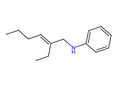 N-(2-Ethyl-2-hexenyl)aniline structure