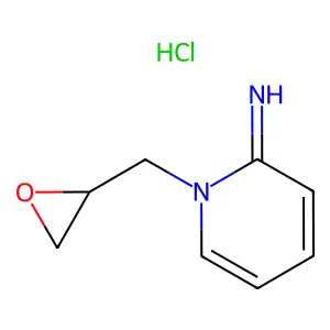 2(1H)-Pyridinimine, 1-(2-oxiranylmethyl)-, hydrochloride (1:1) structure