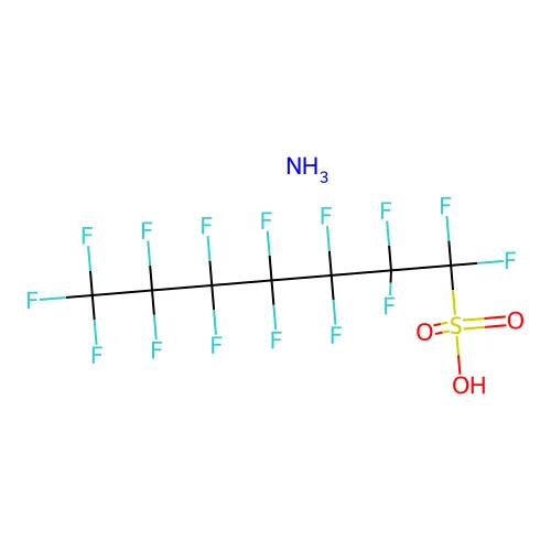 Ammonium 1,1,2,2,3,3,4,4,5,5,6,6,7,7,7-pentadecafluoroheptane-1-sulfonate structure