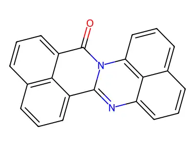 14H-benz[4,5]isoquino[2,1-a]perimidin-14-one structure