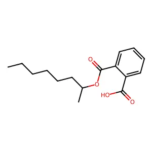 1,2-Benzenedicarboxylic acid, 1-(1-methylheptyl) ester structure