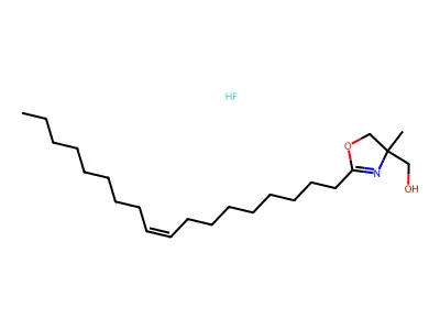 (4-methyl-2-octadec-9-enyl-5H-1,3-oxazol-4-yl)methanol;hydrofluoride structure