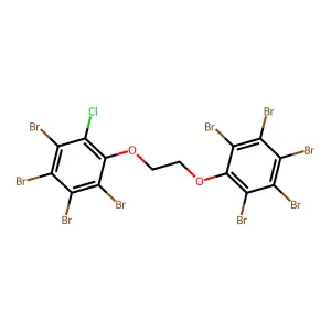 Benzene, 1,2,3,4,5-pentabromo-6-[2-(tetrabromochlorophenoxy)ethoxy]- structure