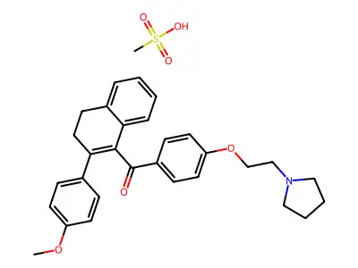 Trioxifene mesylate structure