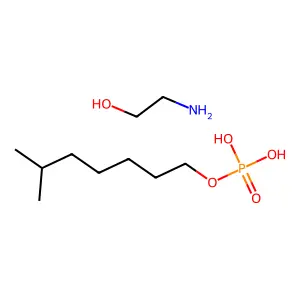 Phosphoric acid, monoisooctyl ester, compd. with 2-aminoethanol (1:1) structure