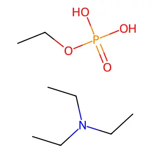 Ethyl dihydrogen phosphate--N,N-diethylethanamine (1/1) structure
