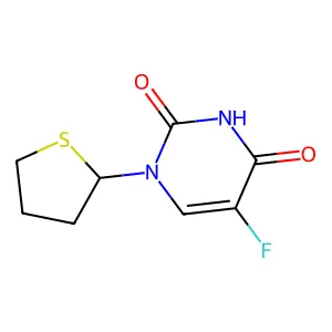1-(2'-Tetrahydrothienyl) 5-fluorouracil structure