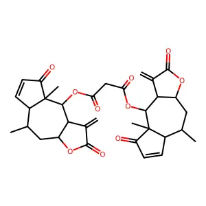 Bis(helenalinyl)malonate structure