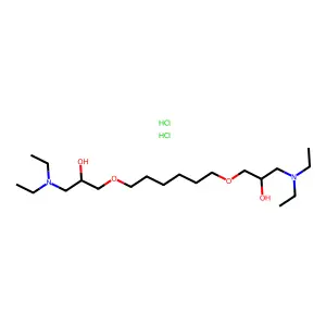 7,14-Dioxa-3,18-diazaeicosane-5,16-diol, 3,18-diethyl-, hydrochloride (1:2) structure