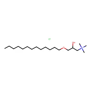 1-Propanaminium, 2-hydroxy-N,N,N-trimethyl-3-(tridecyloxy)-, chloride (1:1) structure