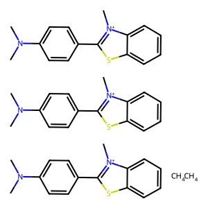 Thioflavine phosphomolybdate pigment structure