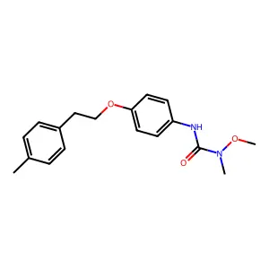 Urea, N-methoxy-N-methyl-N'-(4-(2-(4-methylphenyl)ethoxy)phenyl)- structure