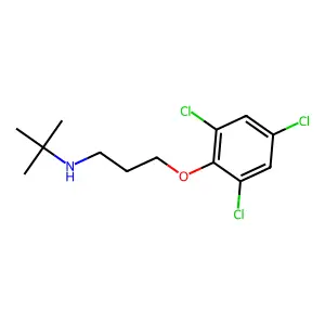 N-(1,1-Dimethylethyl)-3-(2,4,6-trichlorophenoxy)-1-propanamine structure
