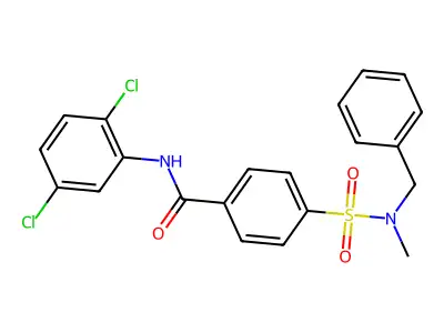 4-[benzyl(methyl)sulfamoyl]-N-(2,5-dichlorophenyl)benzamide structure