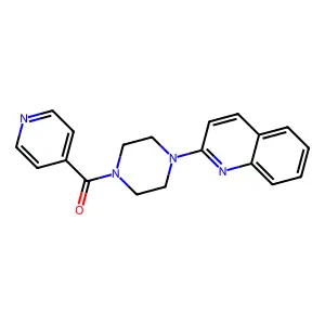 Pyridin-4-yl-(4-quinolin-2-ylpiperazin-1-yl)methanone structure