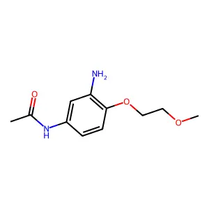 Acetamide, N-(3-amino-4-(2-methoxyethoxy)phenyl)- structure