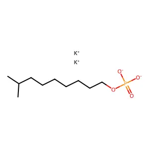 Phosphoric acid, isodecyl ester, potassium salt structure