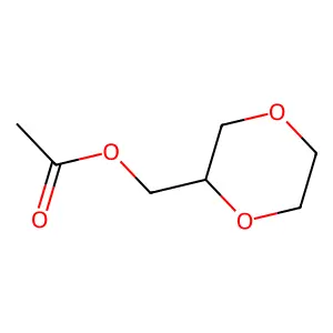 1,4-Dioxane-2-methanol, 2-acetate structure